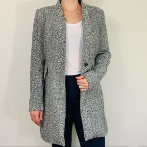 Zara Knit Lined Wool Coat